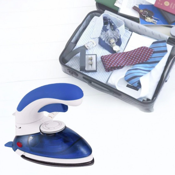 Ручной паровой отпариватель Steam Iron HT-558B - компактный дорожный утюг с щеткой