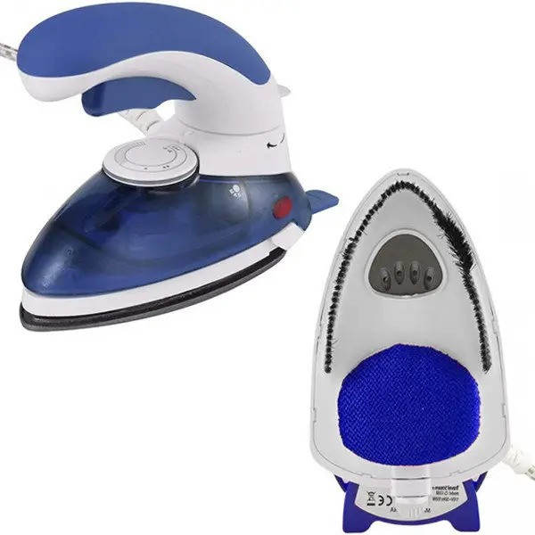Ручной паровой отпариватель Steam Iron HT-558B - компактный дорожный утюг с щеткой