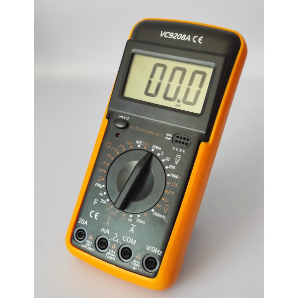 Цифровой универсальный мультиметр тестер-вольтметр Digital DT9208A