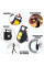 Фонарик брелок аккумуляторный 3в1 SH-J031-5WS с USB-зарядкой магнитном и карабином 800 Лм