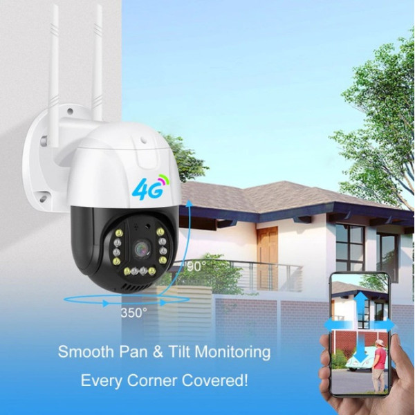 Уличная камера видеонаблюдения C15 4G ptz camera 1080p app