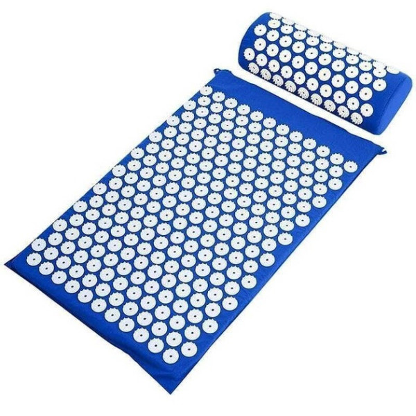 Коврик массажный с валиком Acupressure Mat для снятия стресса и боли