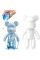 Набор для творчества 23 см флюидный Креативный мишка DIY creative fluid bear с набором красок