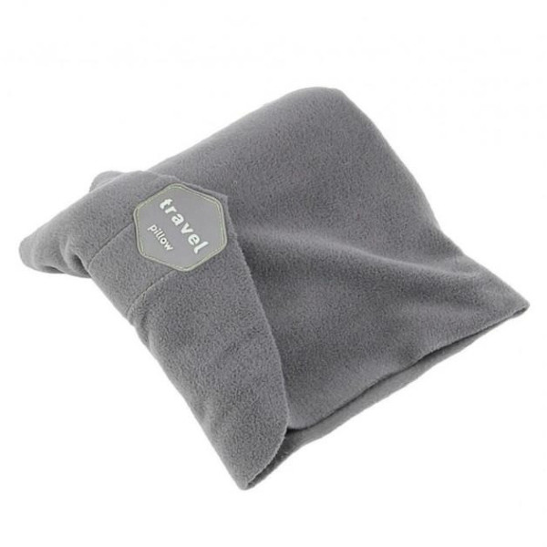 Подушка-шарф под голову на шею Travel Pillow для сна в транспорте для путешествий Серая