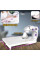 Портативная домашняя швейная машинка Sewing SM202A с доской и педалью, питание от сети или батареек (4x A