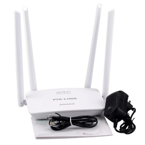 Маршрутизатор роутер WI-FI Pix-Link LV-WR08 2.4Ghz 300Mbps на 4 антенны