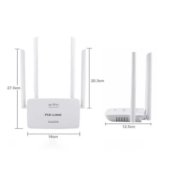 Маршрутизатор роутер WI-FI Pix-Link LV-WR08 2.4Ghz 300Mbps на 4 антенны