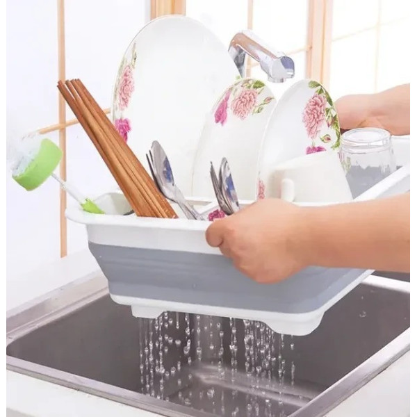 Сушилка для посуды складная силиконовая Kitchen Craft