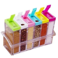 Набор  кухонный для специй Seasoning six piece set 6 баночек в подставке