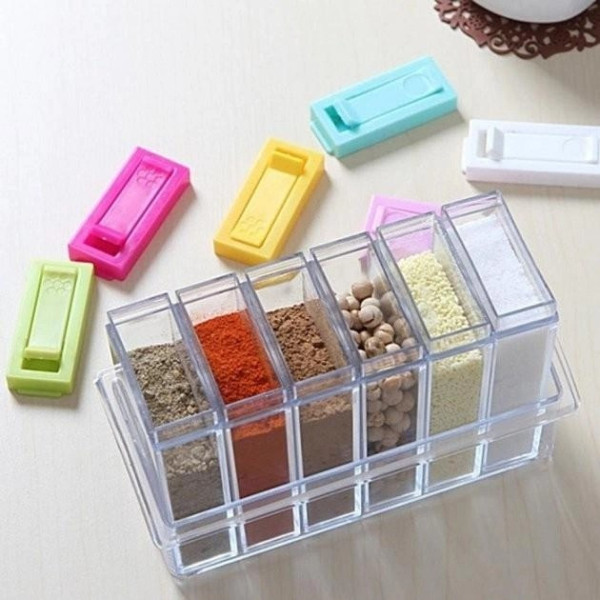 Набор  кухонный для специй Seasoning six piece set 6 баночек в подставке