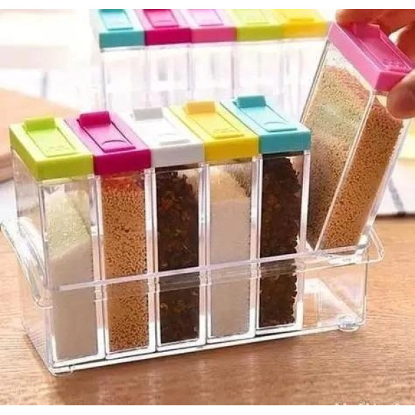 Набор  кухонный для специй Seasoning six piece set 6 баночек в подставке