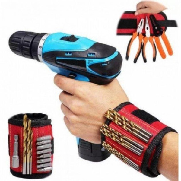 Браслет магнитный  Magnetic Wristband со встроенными магнитами крепления винтов, гвоздей