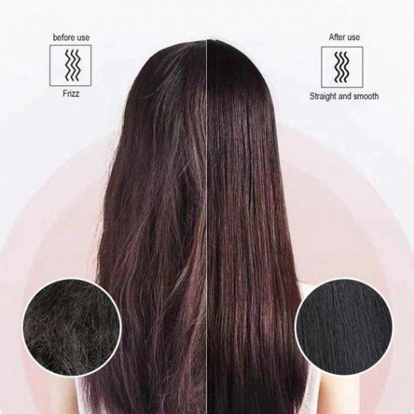 Расческа выпрямитель для волос с турмалиновым покрытием Hair Straightener HQT-909 B  Black