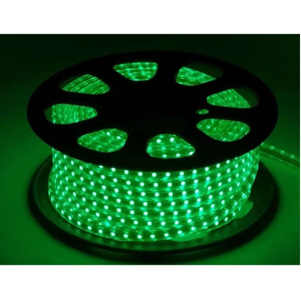 Лента светодиодная  LED 5050 Green Зеленая 100m 220V