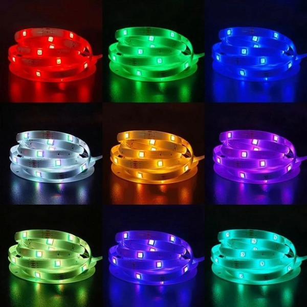 Умнаяа светодиодная многоцветная лента  LED лента RGB 5050 с Bluetooth приложением