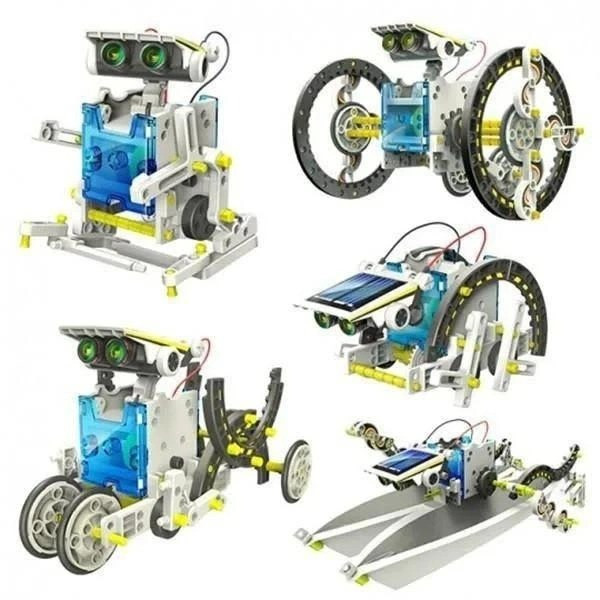 Конструктор работающий на  солнечных батареях Белый CIC 21-615 Educational Solar Robot Kit 14 in 1