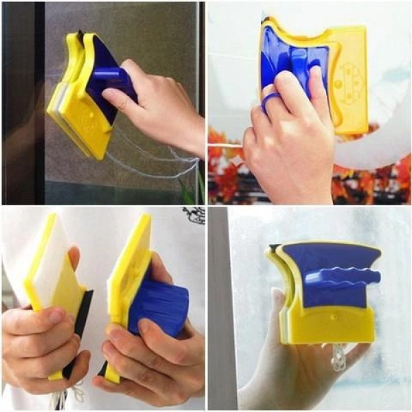 Щетки для мытья окон двусторонние магнитные Double Side Glass Cleaner 12 см