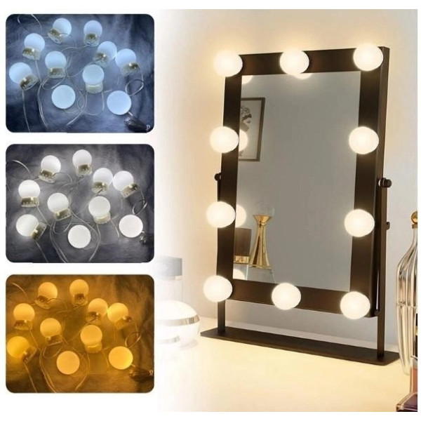 Лампочки для гримерного зеркала Vanity Mirror Lights LED  10 шт 3 режима