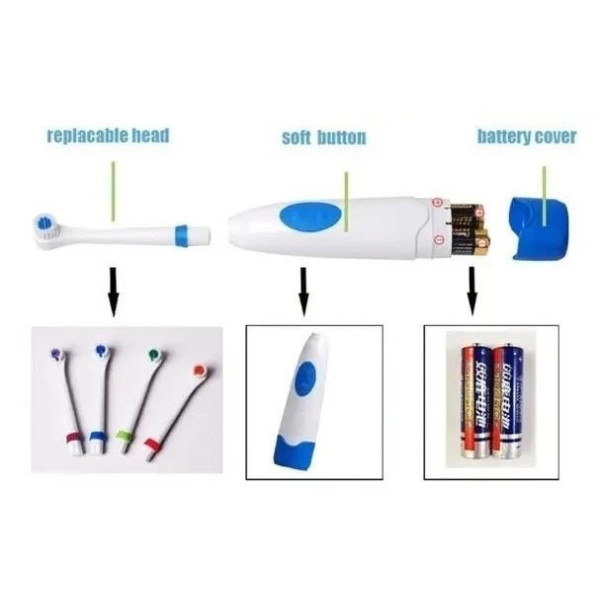 Зубная щетка электрическая с сменными насадками Electric ToothBrush