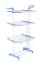 Складная сушилка для белья Сушилка для вещей 529  GARMENT RACK WITH WHEELS