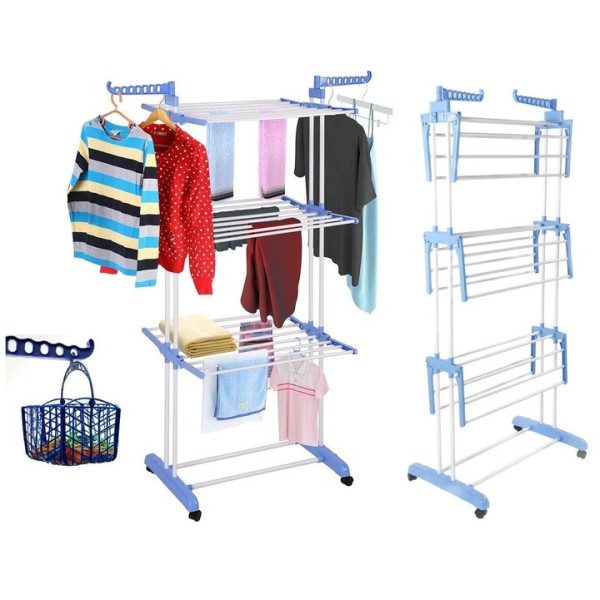 Складная сушилка для белья Сушилка для вещей 529  GARMENT RACK WITH WHEELS