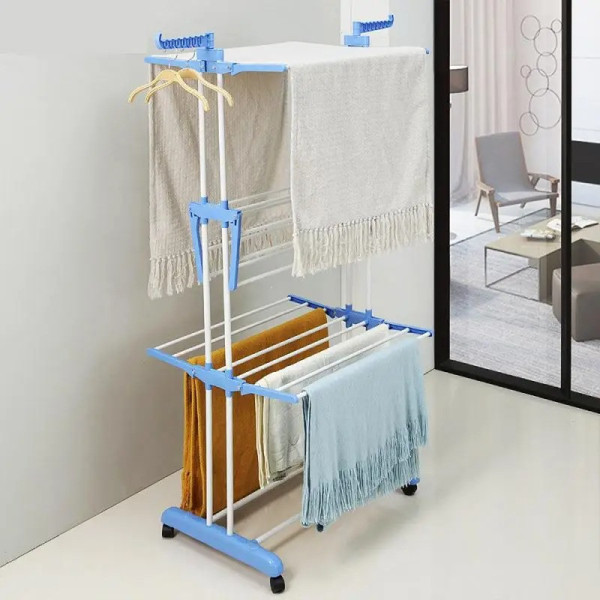 Складная сушилка для белья Сушилка для вещей 529  GARMENT RACK WITH WHEELS