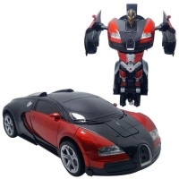 Машинка Трансформер 2в1 Bugatti Robot Car Size 1:18 радиоуправляемая модель