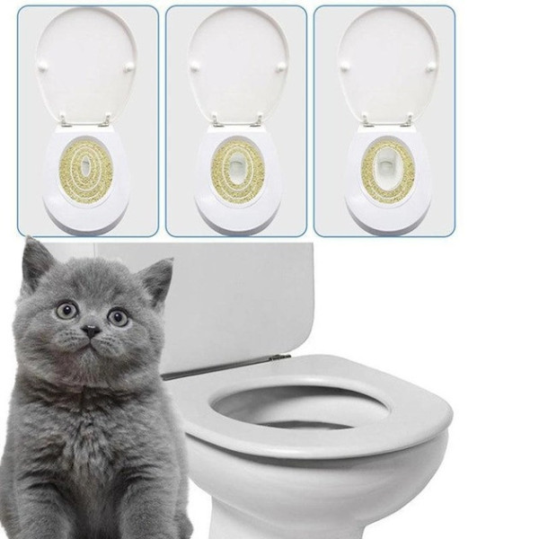 Набор для приучения котов к туалету CitiKitty Cat Toilet Training Kit накладка на унитаз