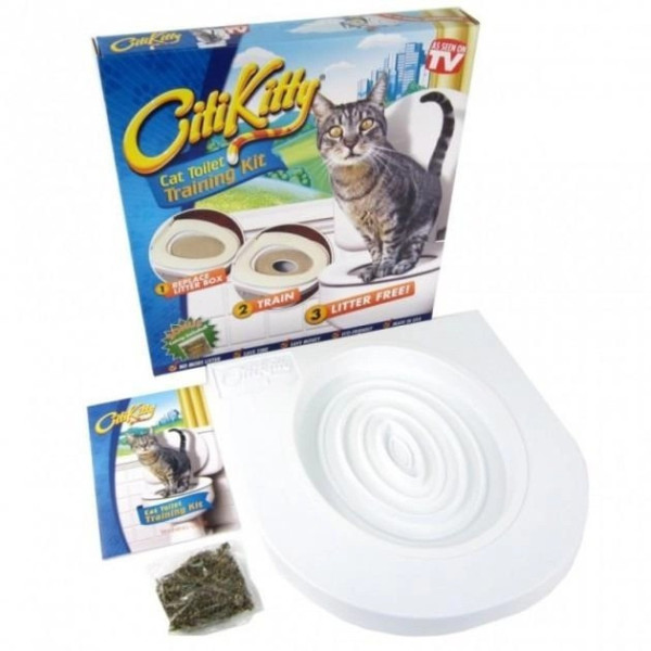Набор для приучения котов к туалету CitiKitty Cat Toilet Training Kit накладка на унитаз