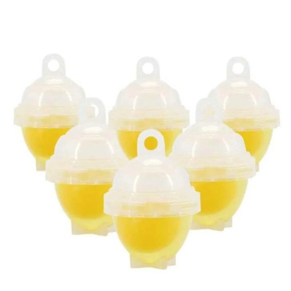 Формы для варки яиц без скорлупы 6 шт. Eggies Прозрачные