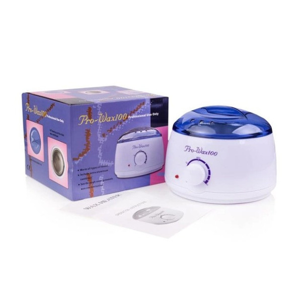 Воскоплав с терморегулятором PRO-WAX 100 White для воска на 400 мл.