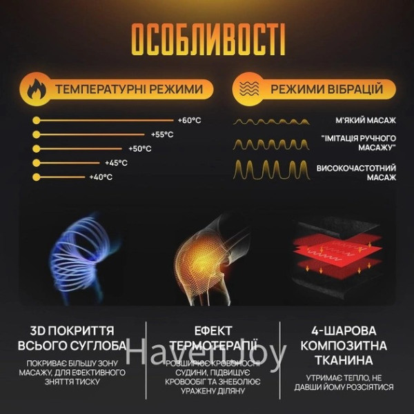 Грелка-Массажер на колено или плече 2в1, електрический Массажер для ног, грелка на коленный сустав
