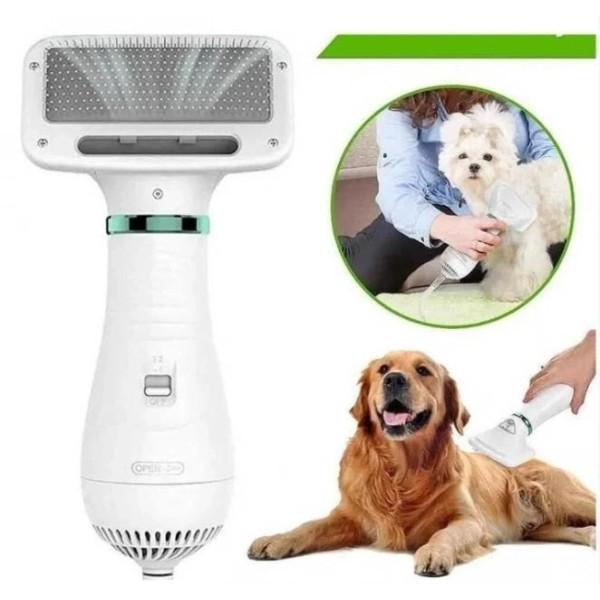 Фен-расчёска пылесос для шерсти Pet Grooming Dryer WN-10