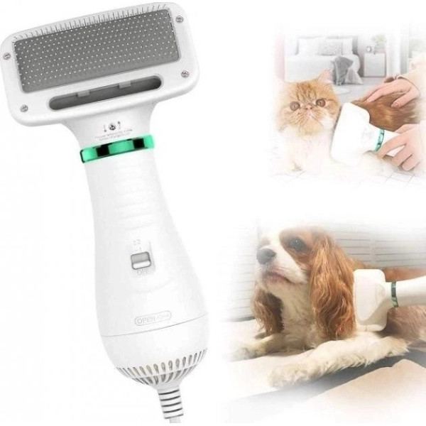 Фен-расчёска пылесос для шерсти Pet Grooming Dryer WN-10