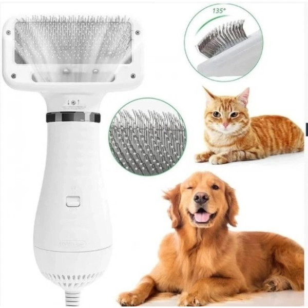 Фен-расчёска пылесос для шерсти Pet Grooming Dryer WN-10