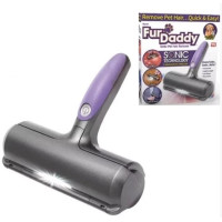 Щетка-ролик Электрическая для удаления шерсти животных Fur Daddy Sonic Technology с контейнером для шерсти