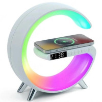 Настольный ночник с беспроводной зарядкой RGB Happy Light Light Sound Machine 24см