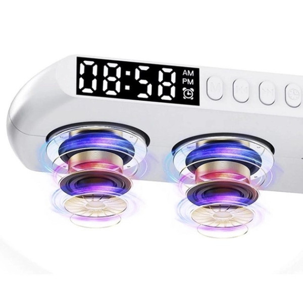Настольный ночник с беспроводной зарядкой RGB Happy Light Light Sound Machine 24см