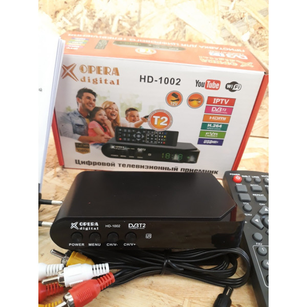 Приставка Opera digital HD-1002 Цифровой тюнер Т2 Wi-Fi, ресивер