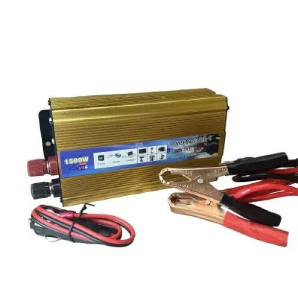 Преобразователь напряжения с 12V на 220V, 1500W, UKC SSK / Автомобильный инвертор постоянного тока