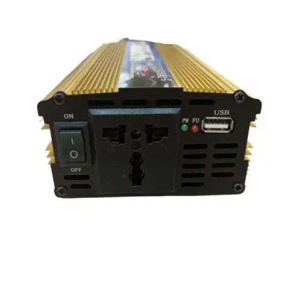 Преобразователь напряжения с 12V на 220V, 1500W, UKC SSK / Автомобильный инвертор постоянного тока
