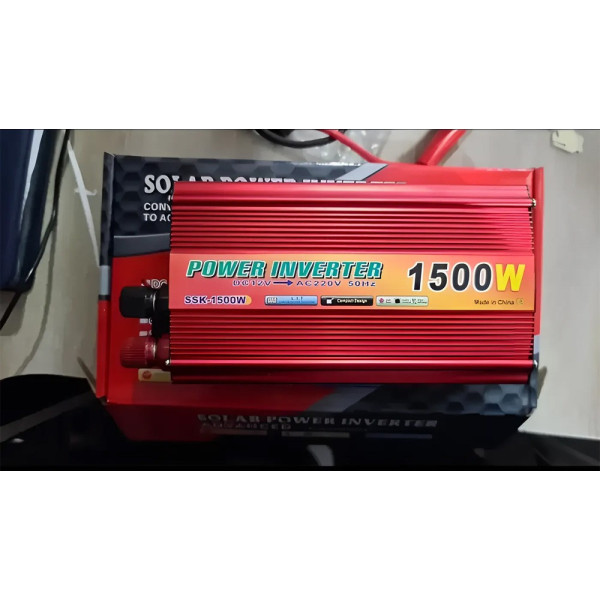 Преобразователь напряжения с 12V на 220V, 1500W, UKC SSK / Автомобильный инвертор постоянного тока