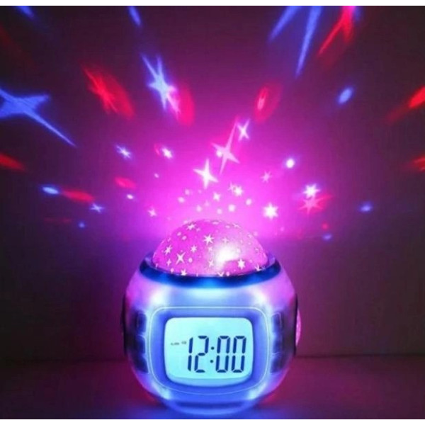 Часы музыкальные с проектором звездного неба Yuhai UI-1038