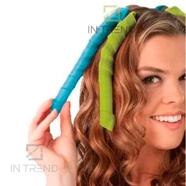 Бигуди для накручивания волос спиральные Hair Wavz 16 штук