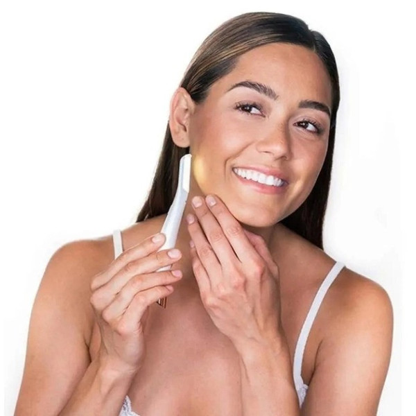 Женская бритва для лица Триммер женский для лица с подсветкой Flawless Dermaplane