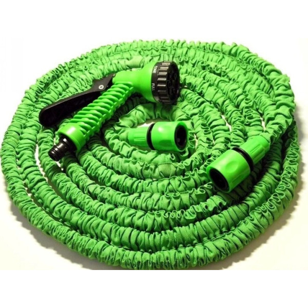 Усиленный садовый шланг для полива с распылителем XHose 60м  Magic Hose