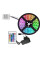 Светодиодная лента LED 3528 RGB разноцветная + пульт ДУ, 5 метров