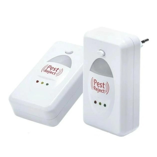 Отпугиватель ультразвуковой в розетку Pest Reject pro, от мышей, кротов и насекомых, радиус действия до 200 м²