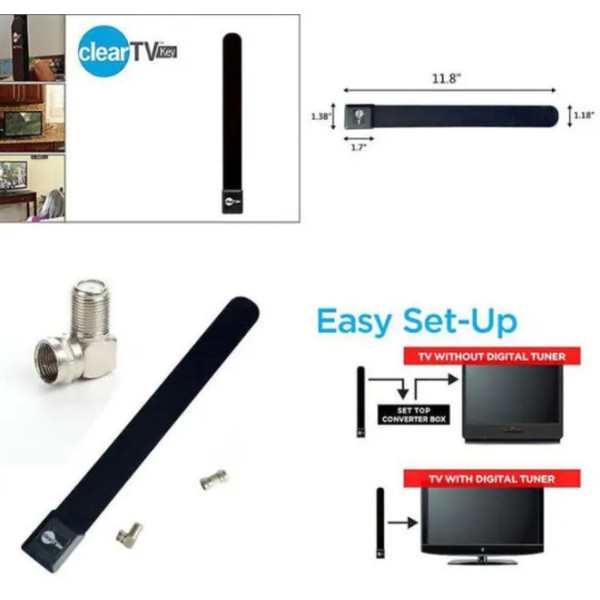 Телевизионная цифровая комнатная антенна Clear TV-Key для домашнего телевидения