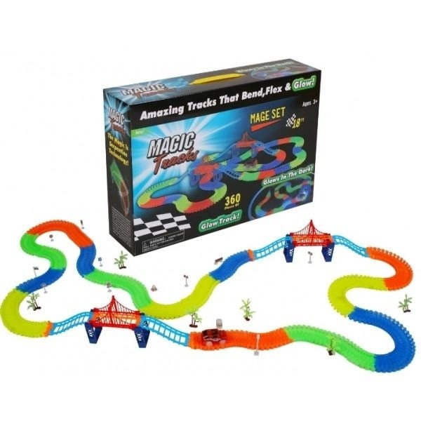 Автомобильный гоночный Трек Magic Tracks 360 деталей glow track